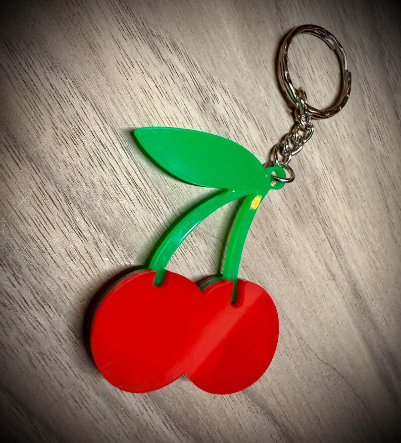 Acrylic Emoji Keyring, Colourful Bag Charm and Novelty Gift — photograph 7