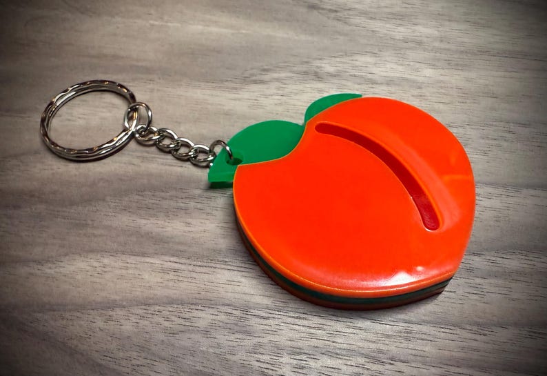 Acrylic Emoji Keyring, Colourful Bag Charm and Novelty Gift — photograph 2