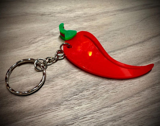 Acrylic Emoji Keyring, Colourful Bag Charm and Novelty Gift — photograph 1